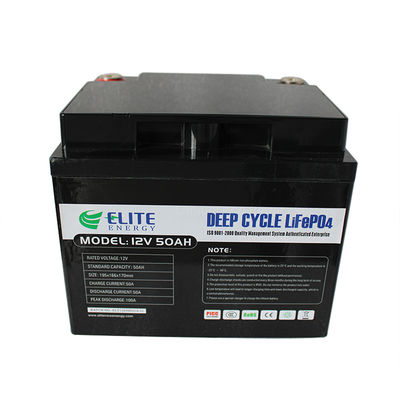 50Ah 12V LiFePO4電池太陽LEDライト リチウム充電電池